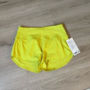 Brand new with tags lululemon HR speed up shorts